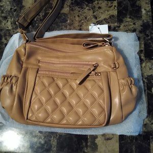 ELDA Crossbody Purse - Tan